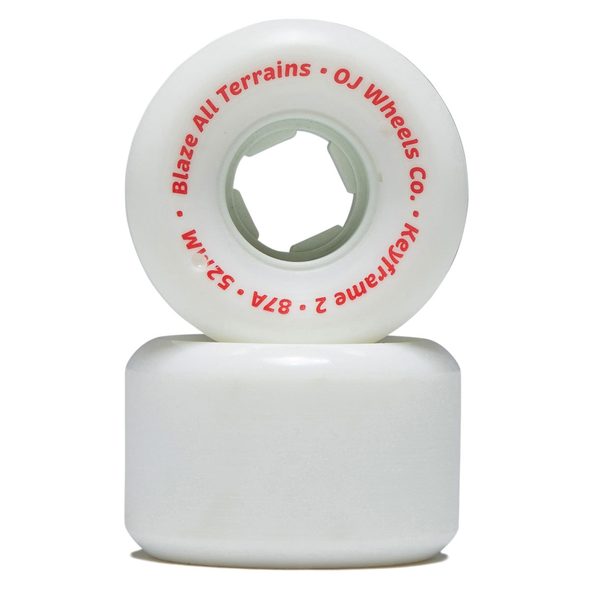 OJ Keyframe 2 87a Skateboard Wheels - White - 52mm image 2