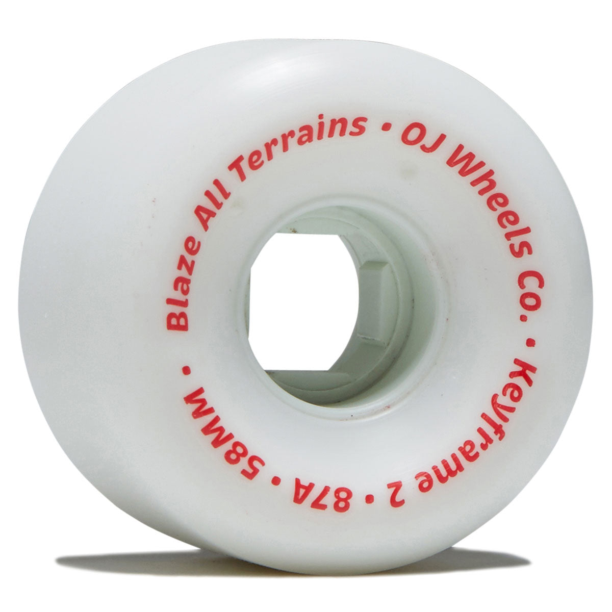 OJ Keyframe 2 87a Skateboard Wheels - White - 58mm image 1