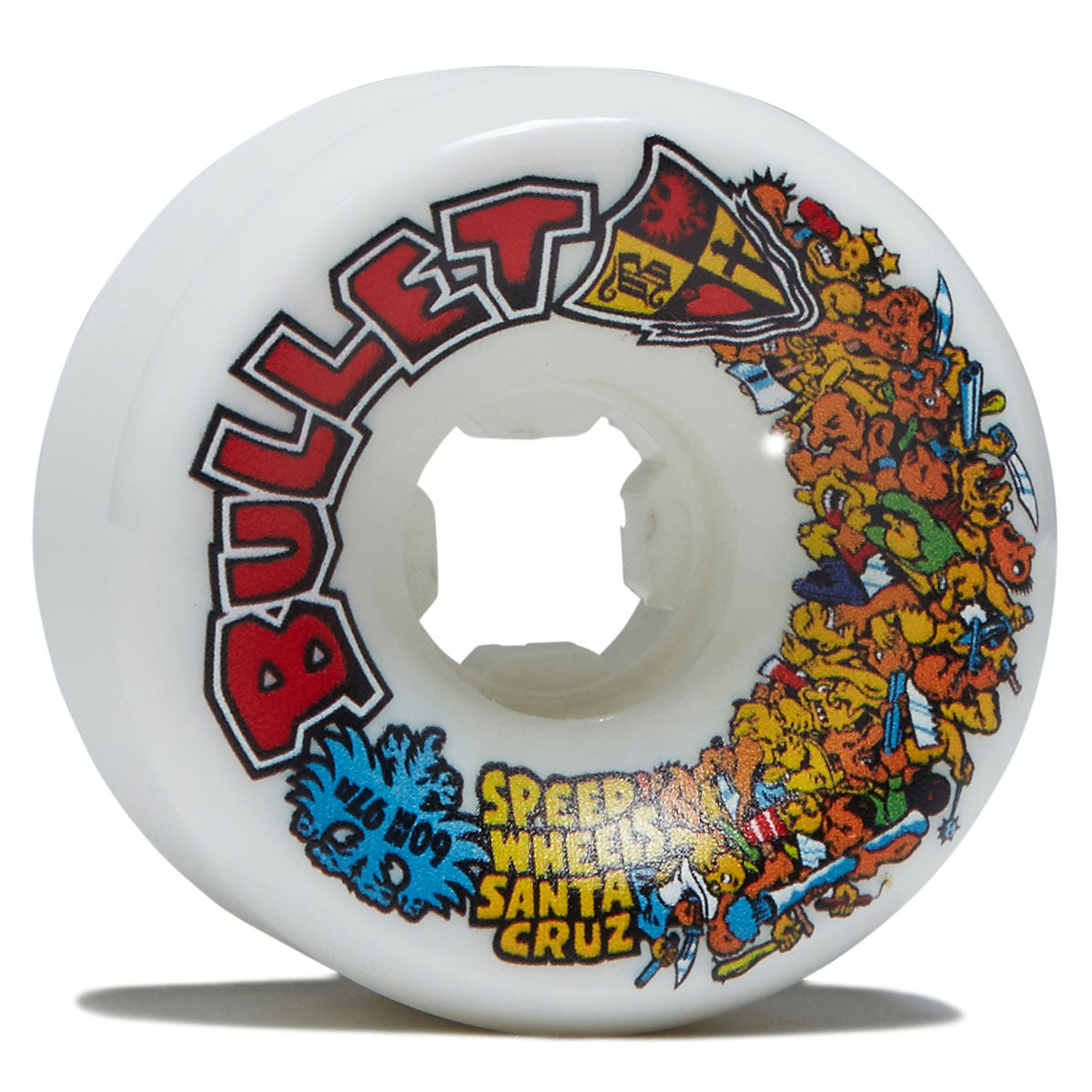 Slime Balls Bullet Riot Vomits 97a Skateboard Wheels - White - 60mm image 1