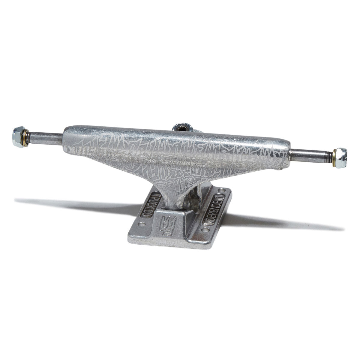 Independent x Fucking Awesome Stage 11 Hollow Burnt Stamp Skateboard Trucks - Silver - 144mm image 1