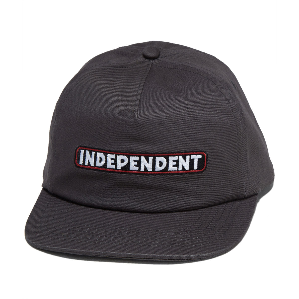 Independent Bar Logo Snapback Hat - Charcoal II image 1