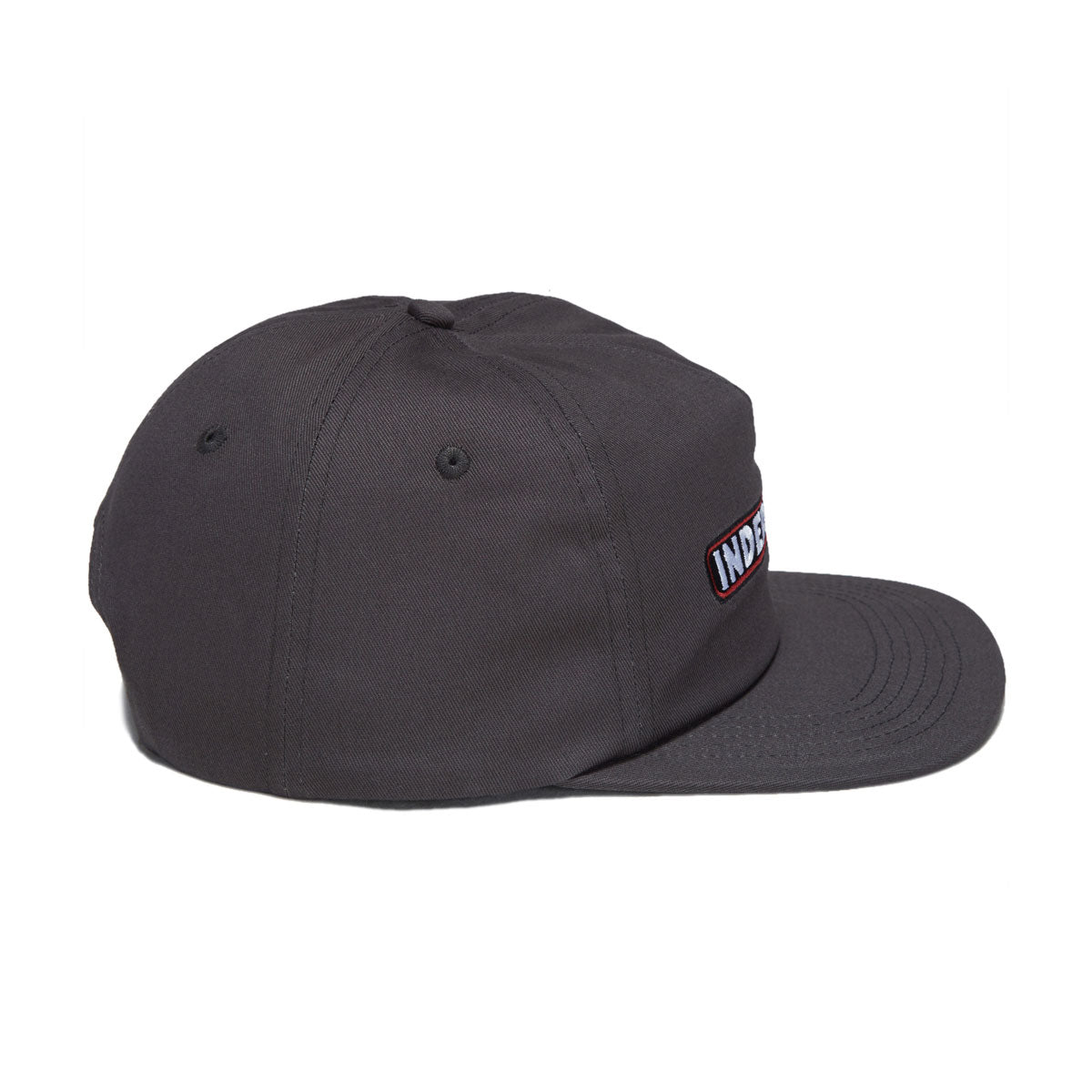 Independent Bar Logo Snapback Hat - Charcoal II image 4