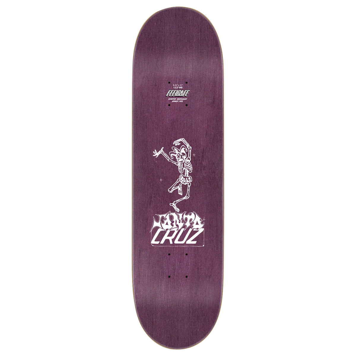 Santa Cruz Delfino Puppet Master Feelbase Pro Skateboard Deck - 8.25