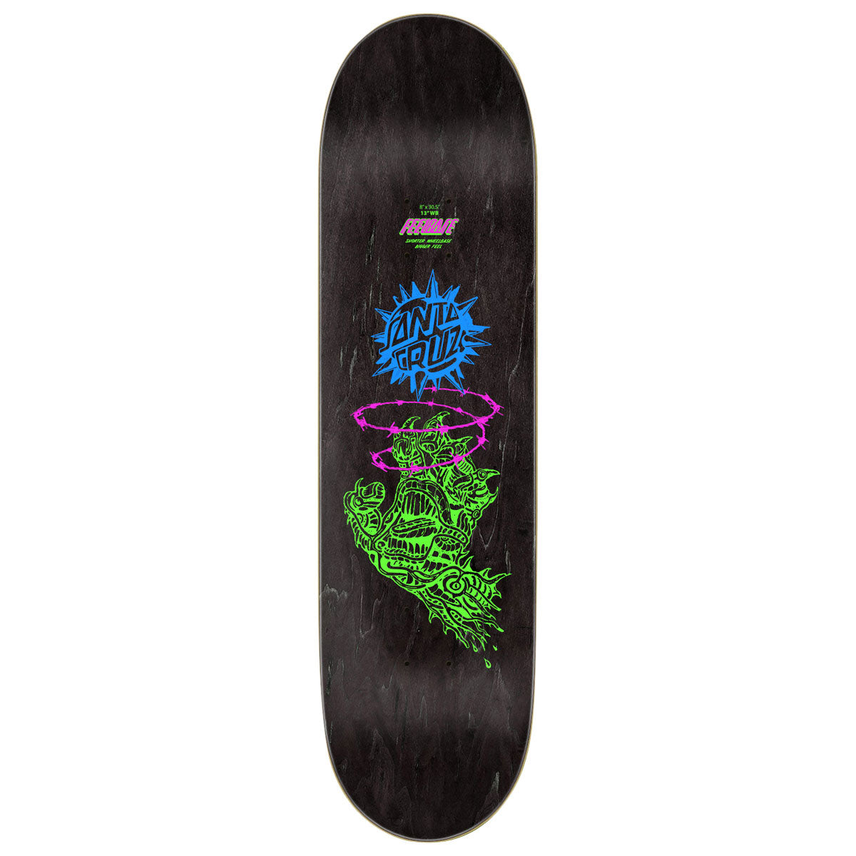 Santa Cruz Scourge Hand FeelBase Skateboard Complete - 8.00