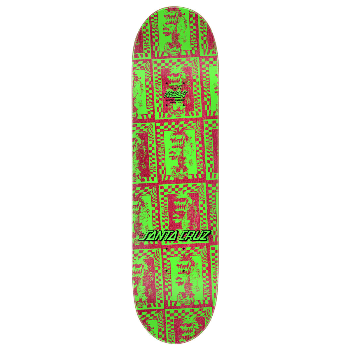 Santa Cruz Check Gremlin Feelbase Skateboard Deck - 7.75