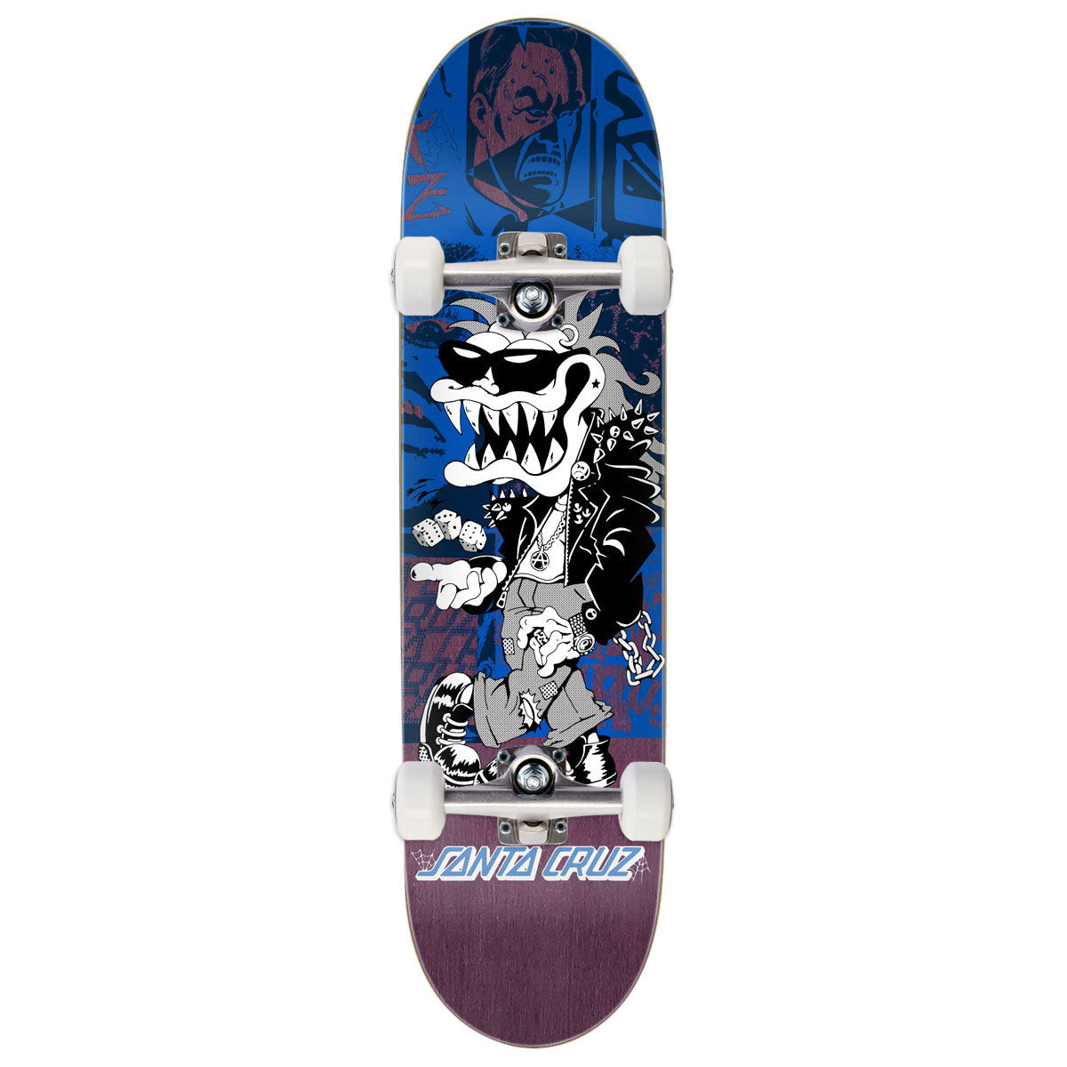 Santa Cruz Check Gremlin Feelbase Skateboard Complete - 7.75