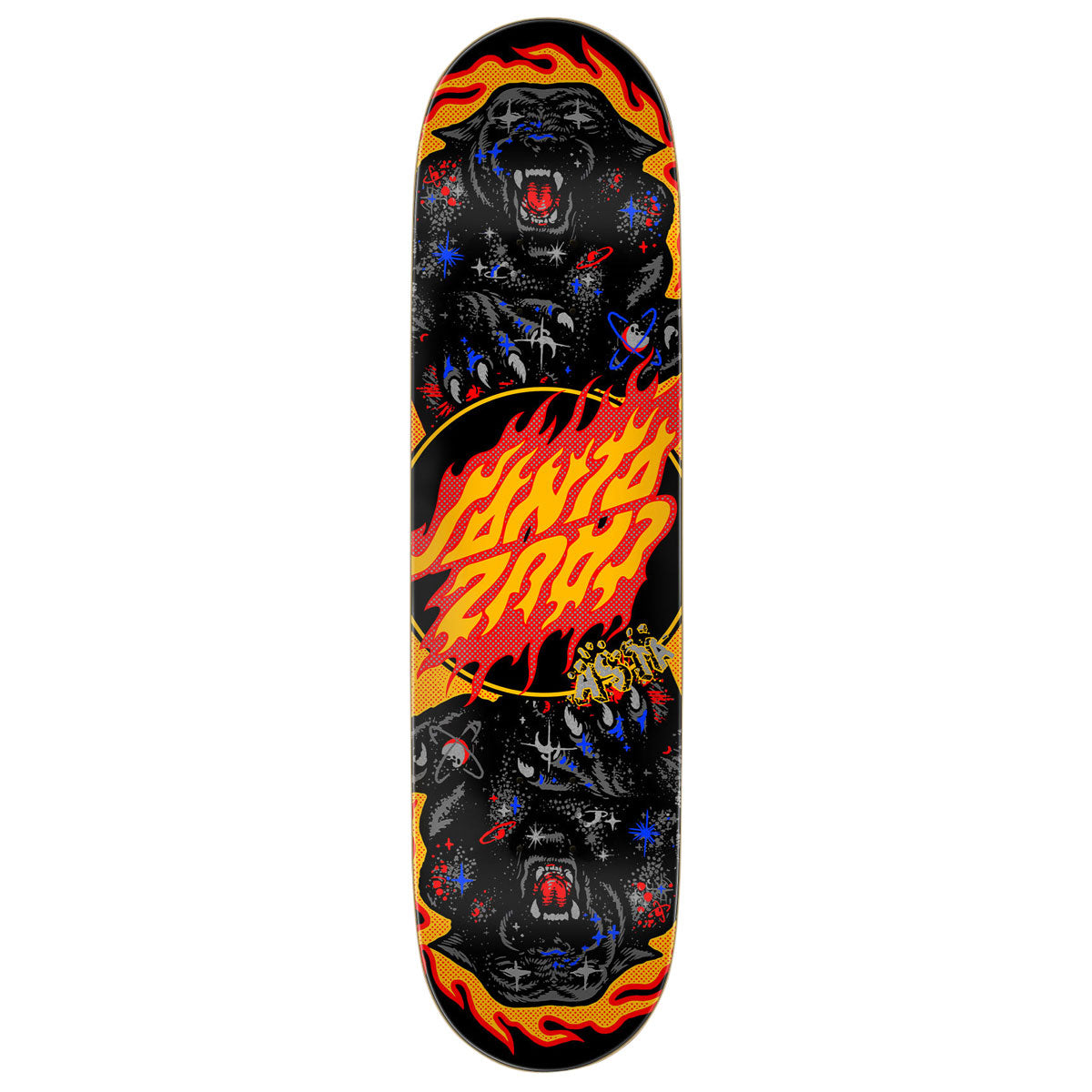 Santa Cruz Asta Cosmic Cat Twin Pro Skateboard Deck - 8.20