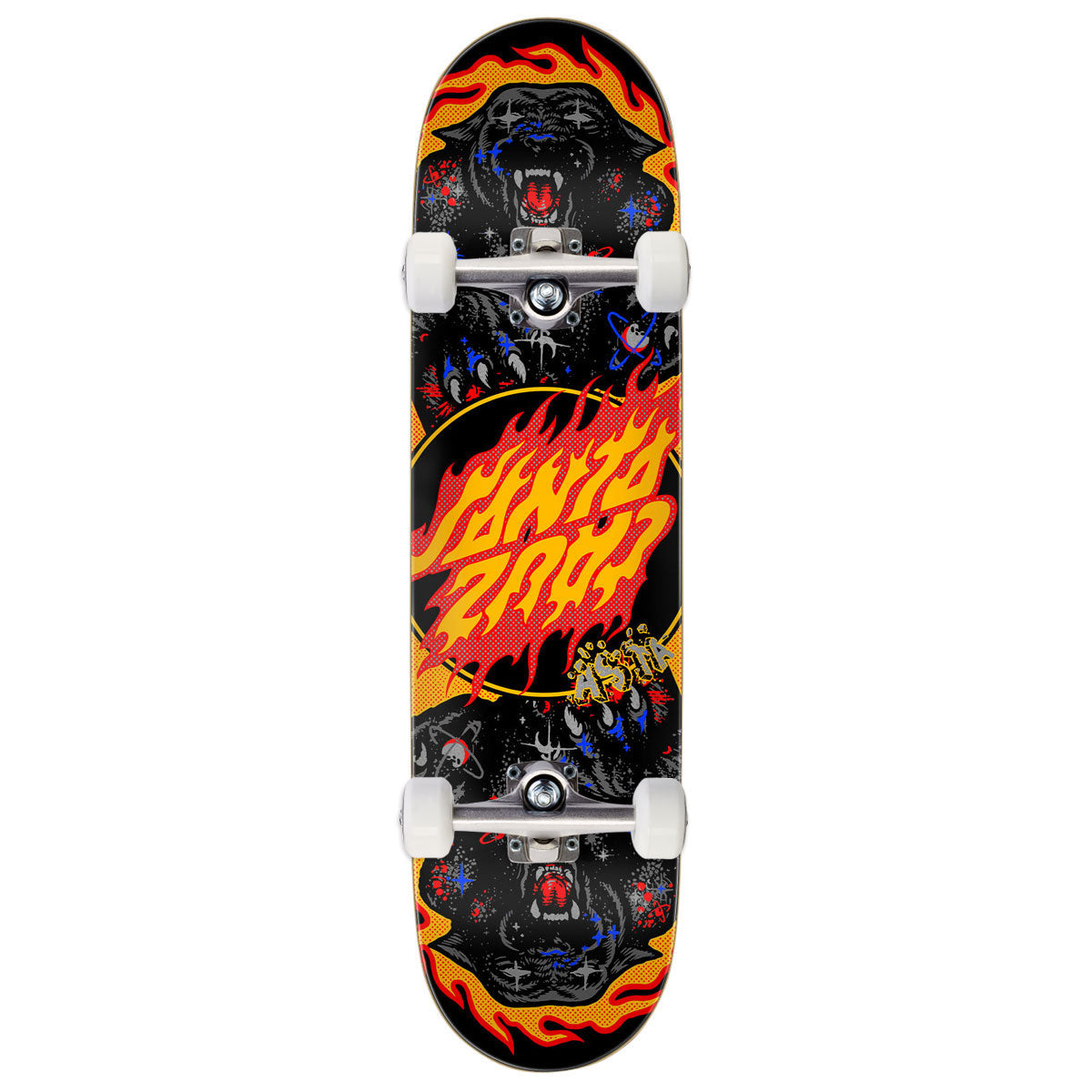 Santa Cruz Asta Cosmic Cat Twin Pro Skateboard Complete - 8.20