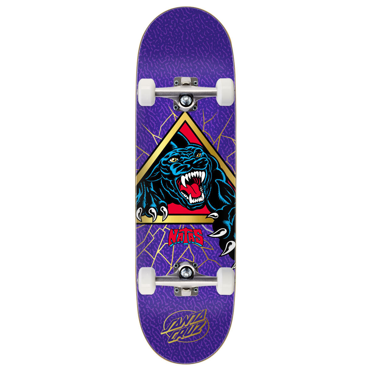 Santa Cruz Natas Shattered Panther 2026 VX Skateboard Complete - 9.00