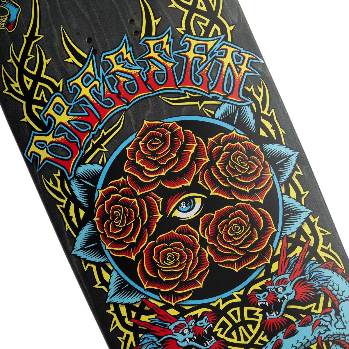 Santa Cruz Dressen Rose Crew Five Pro Shaped Skateboard Complete - 9.30