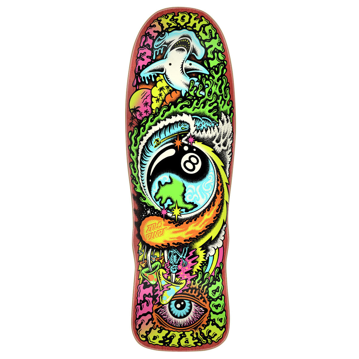 Santa Cruz Winkowski Dope Planet Micro Freaks Skateboard Deck - 8.75