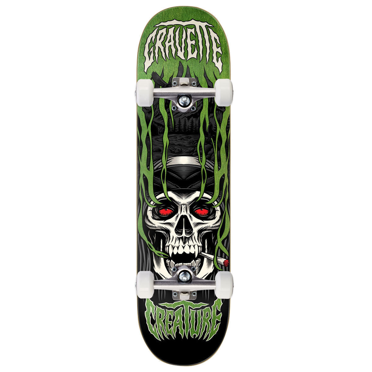 Creature Gravette Hippie Skull IV Pro Skateboard Complete - 8.30
