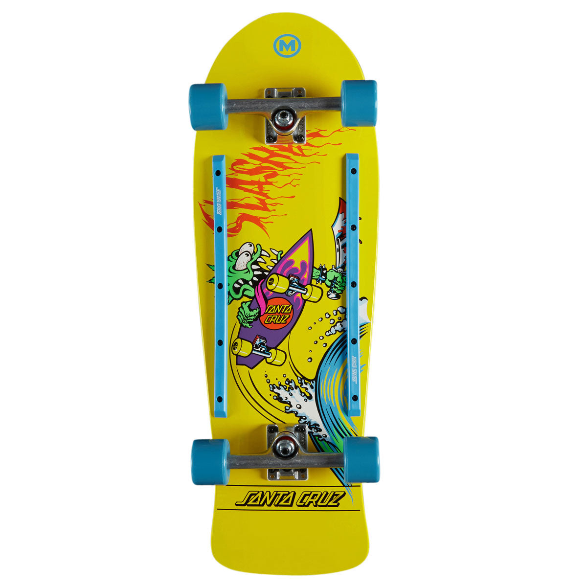 Santa Cruz Meek OG Slasher Reissue Pre-Built Cruiser Skateboard Complete - 10.10