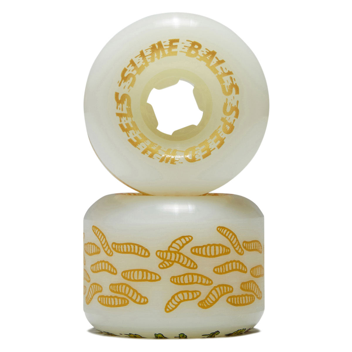 Slime Balls Sam Hitz Full Combo 99a Skateboard Wheels - White - 56mm image 2