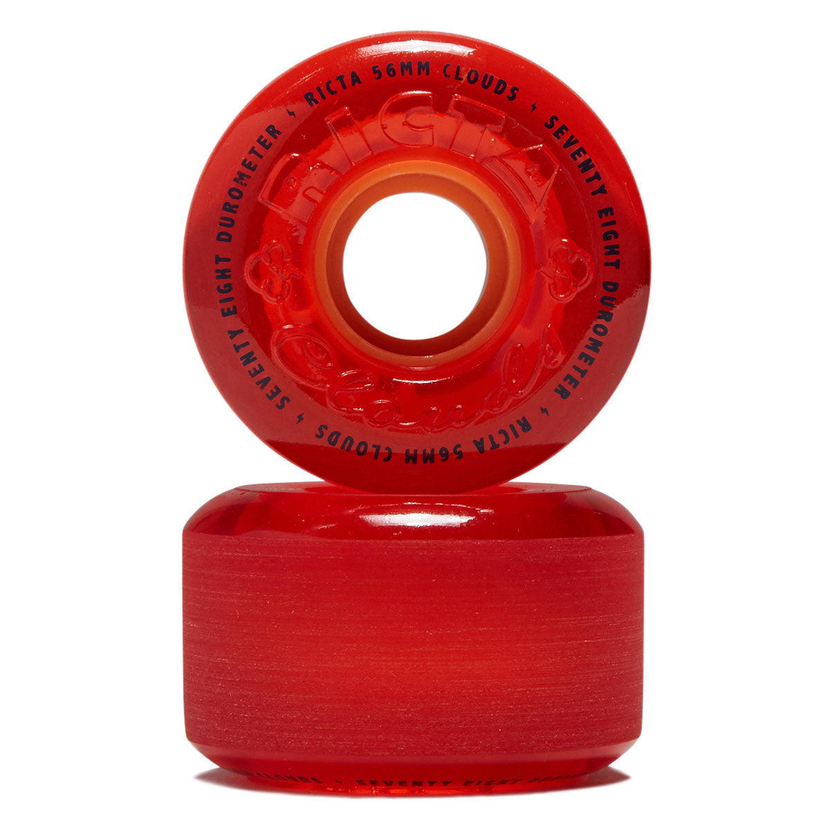 Ricta Clouds 78a Skateboard Wheels - Pink Citrus - 56mm image 2