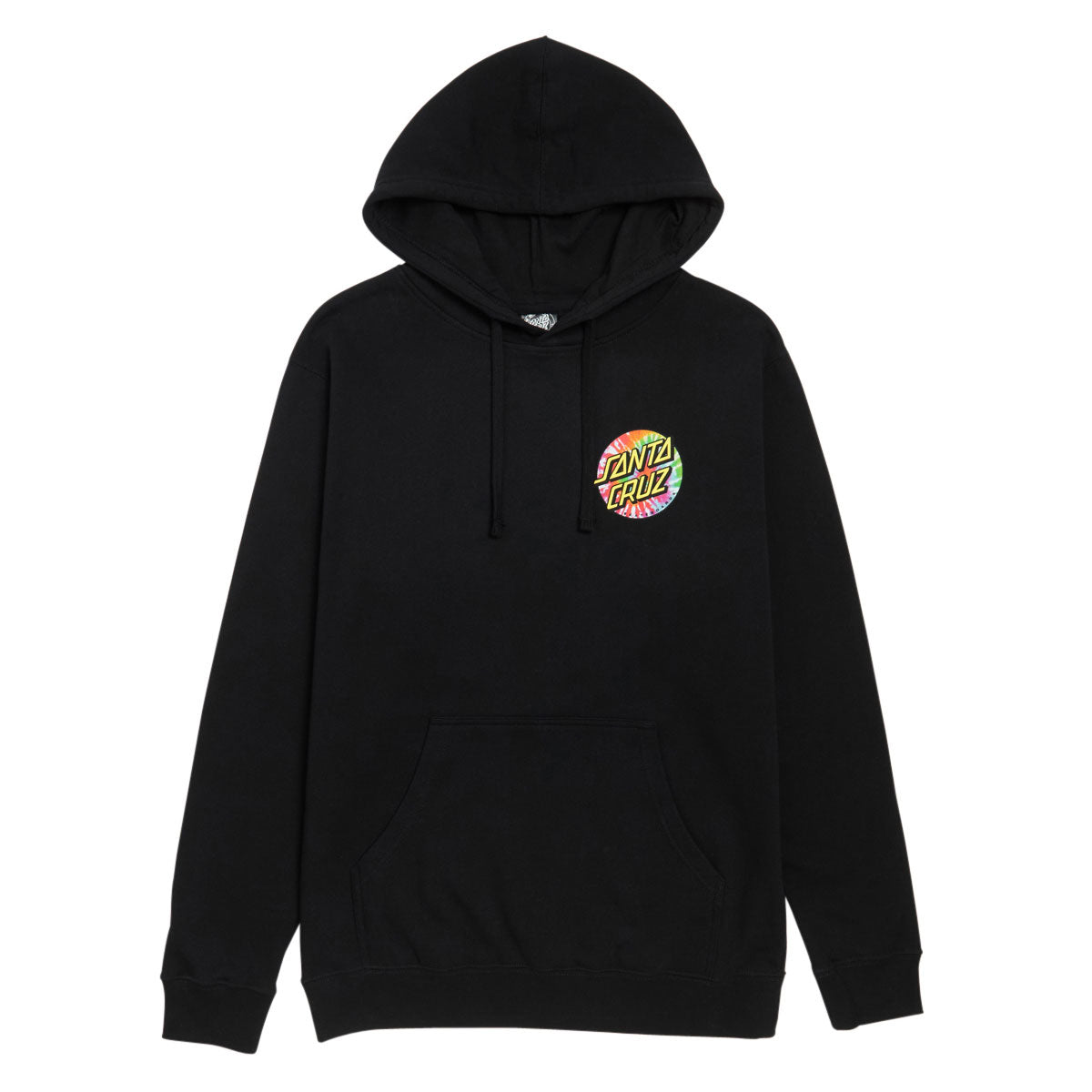 Santa Cruz Tie Dye Dot Chest Hoodie - Black image 1