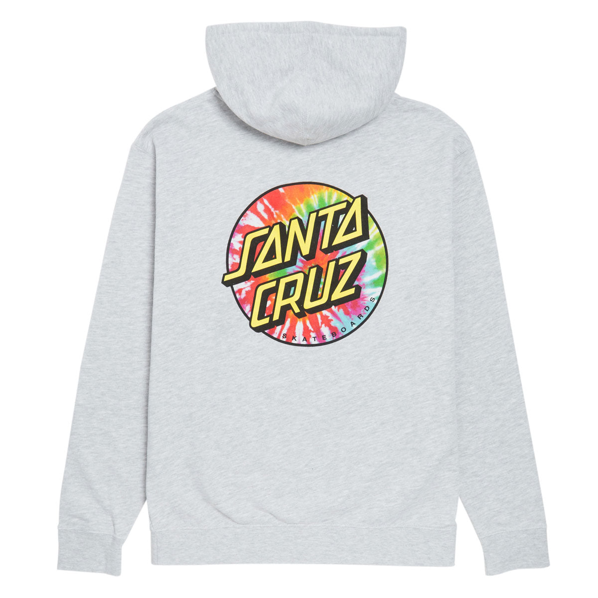 Santa Cruz Tie Dye Dot Chest Hoodie - Grey Heather image 2