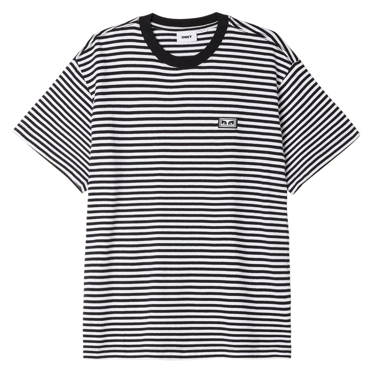 Obey Established Works Eyes Shirt - Black Multi image 1