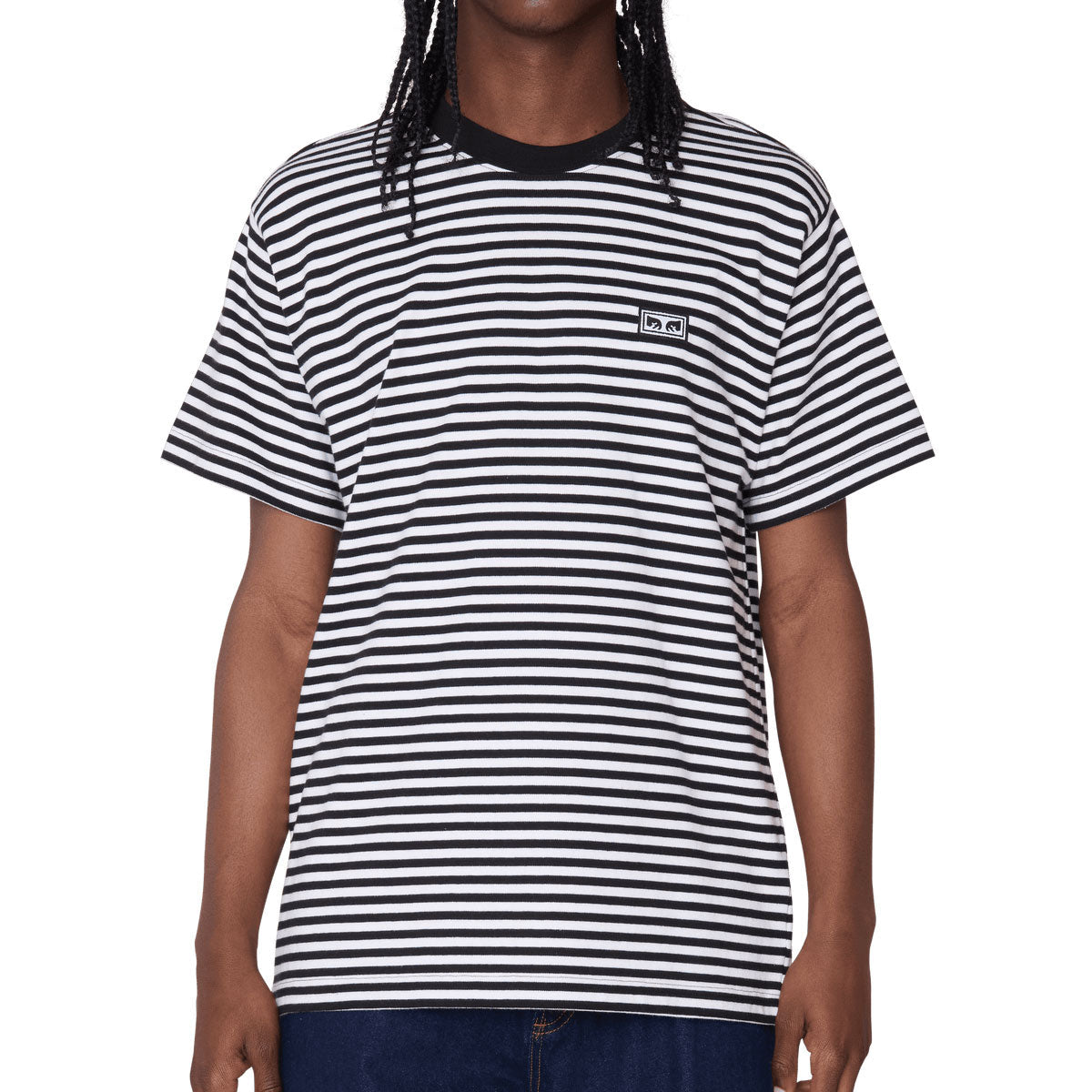 Obey Established Works Eyes Shirt - Black Multi image 2