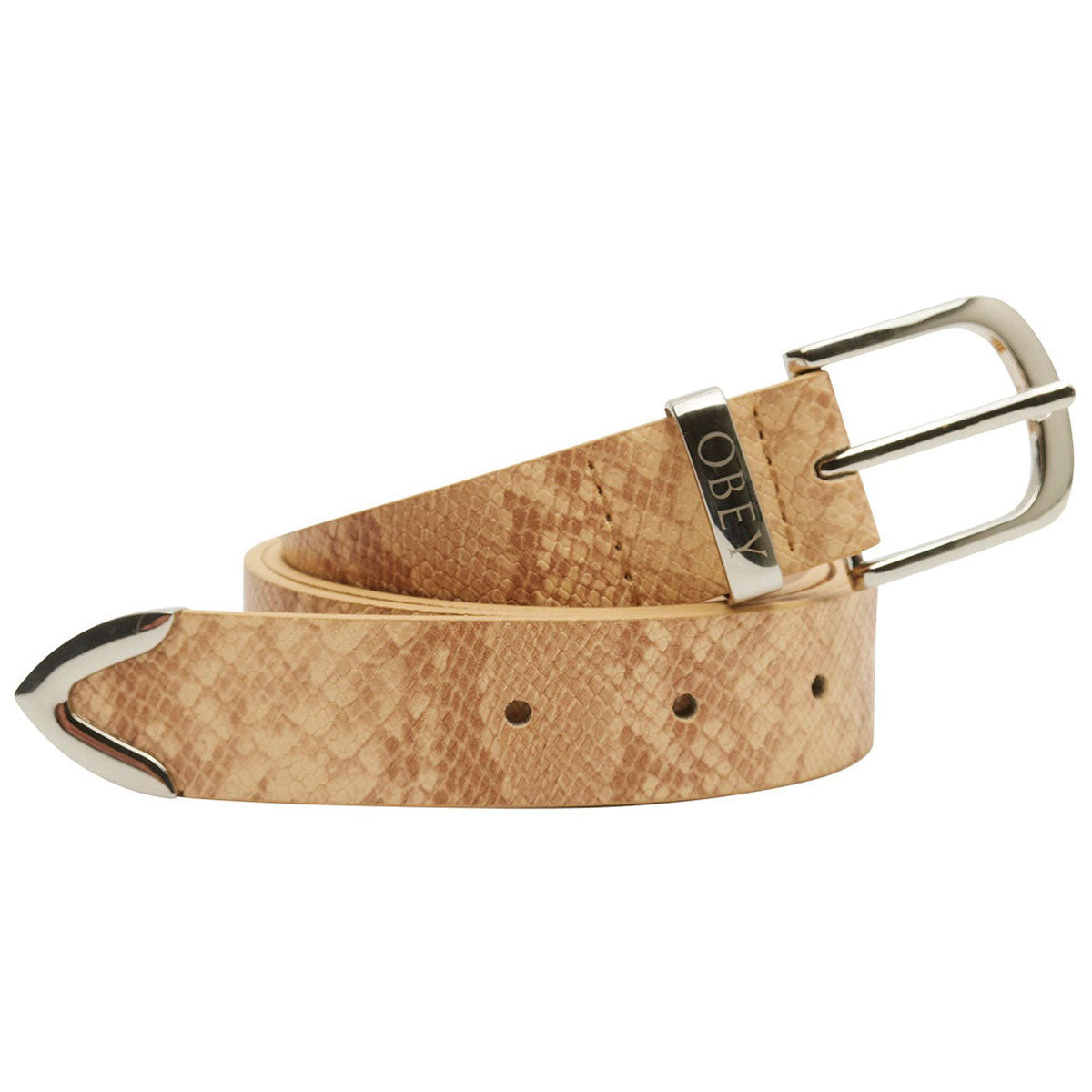 Obey Snake Dress Belt - Tan image 1