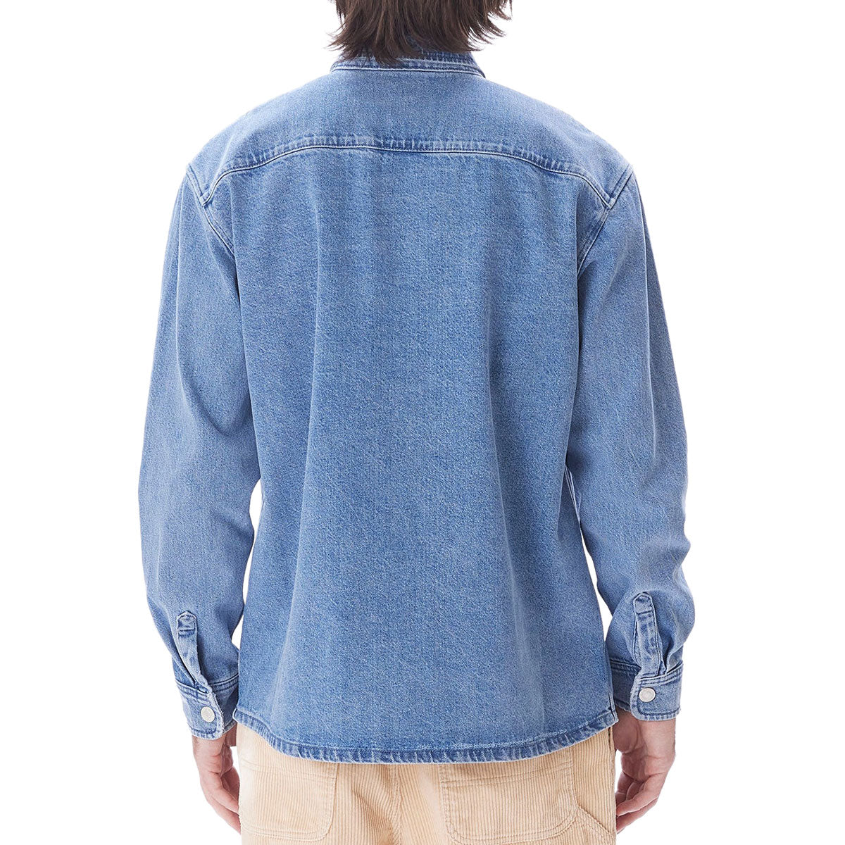 Obey Magnolia Long Sleeve Shirt - Light Indigo image 2