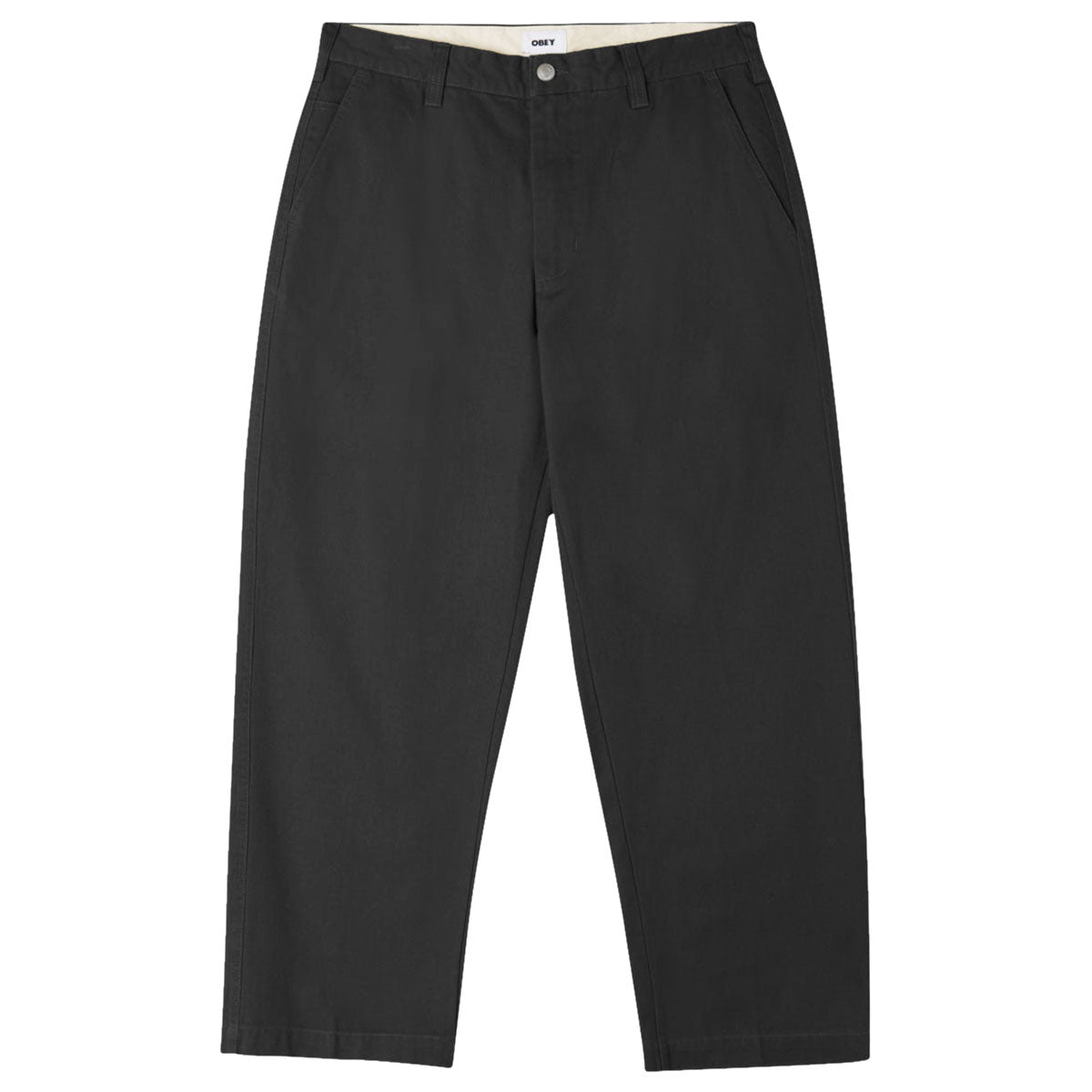 Obey Bigwig Giant Chino Pants - Washed Black image 1