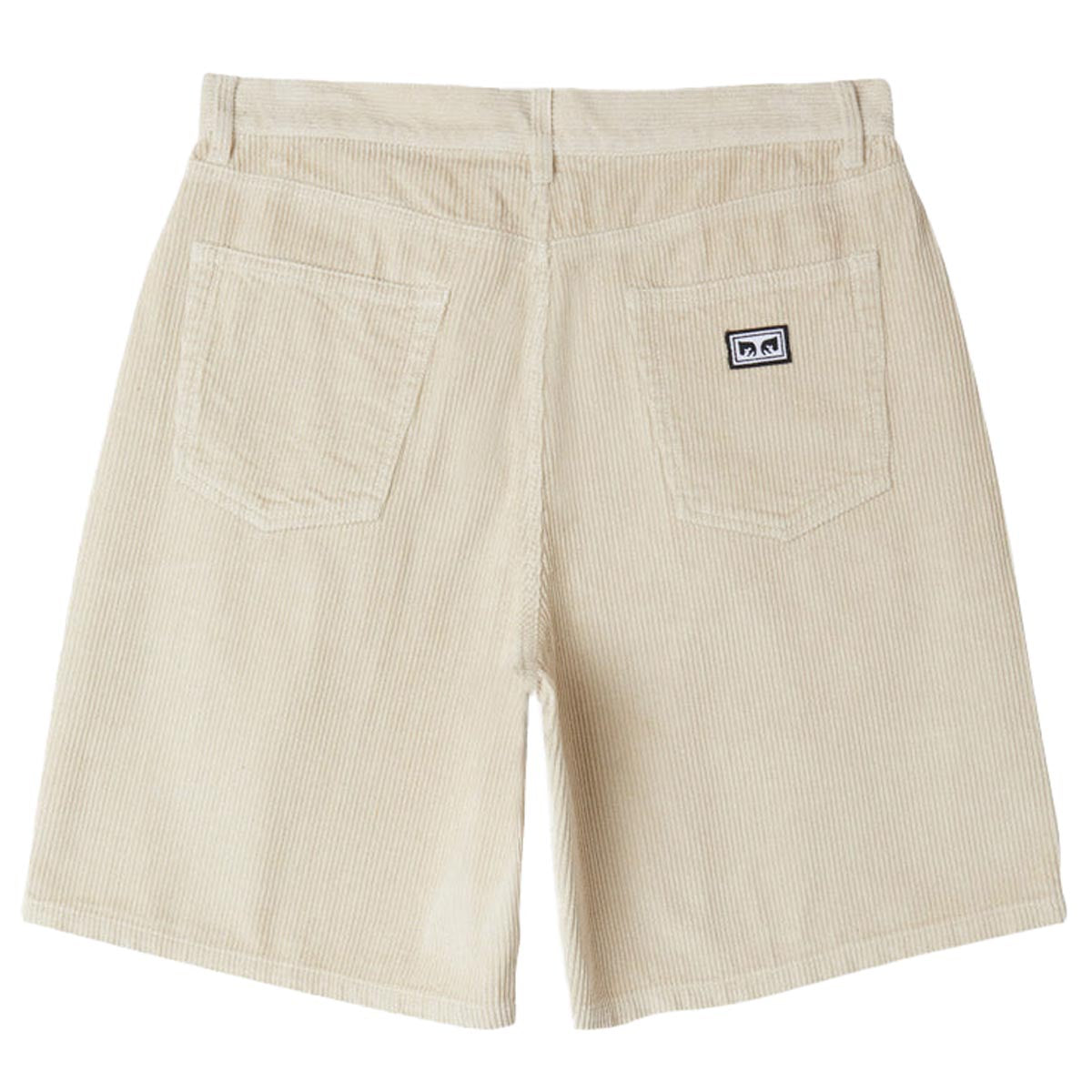 Obey Bigwig Baggy Corduroy Shorts - Silver Grey image 2