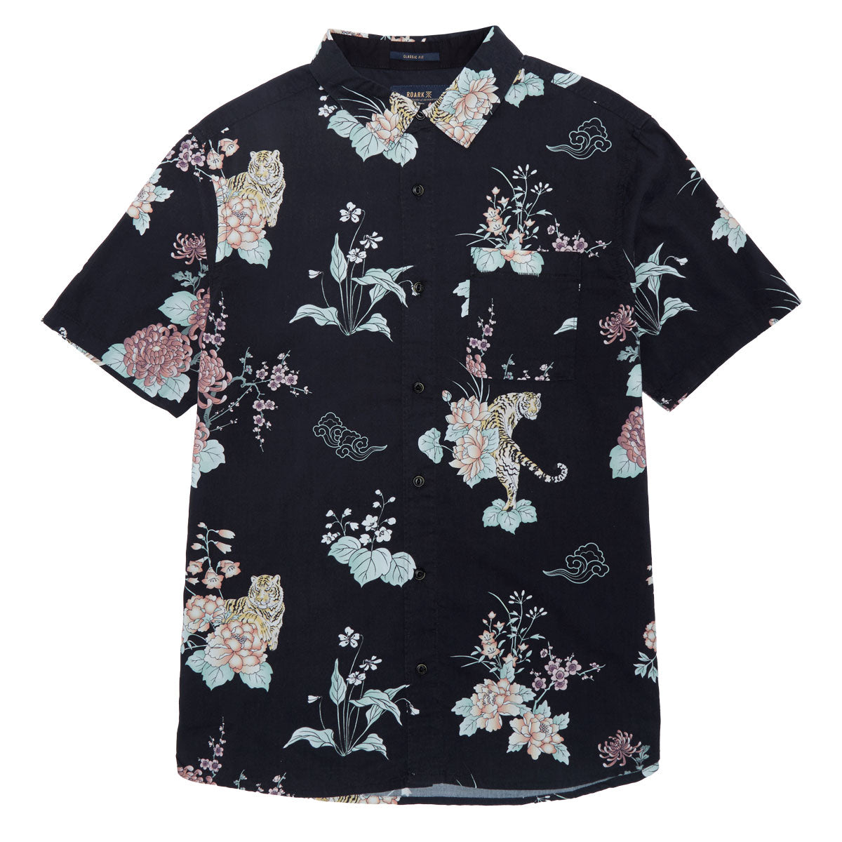 Roark Tiger Lotus Shirt - Black image 1