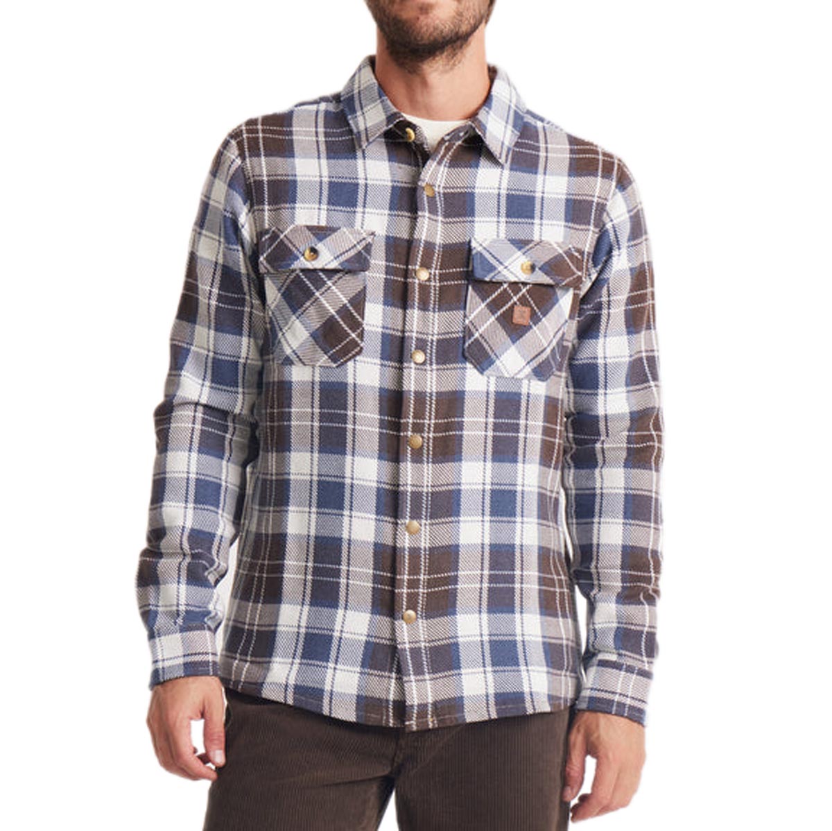 Roark Nordsman Cotton Flannel Shirt - Natural image 1