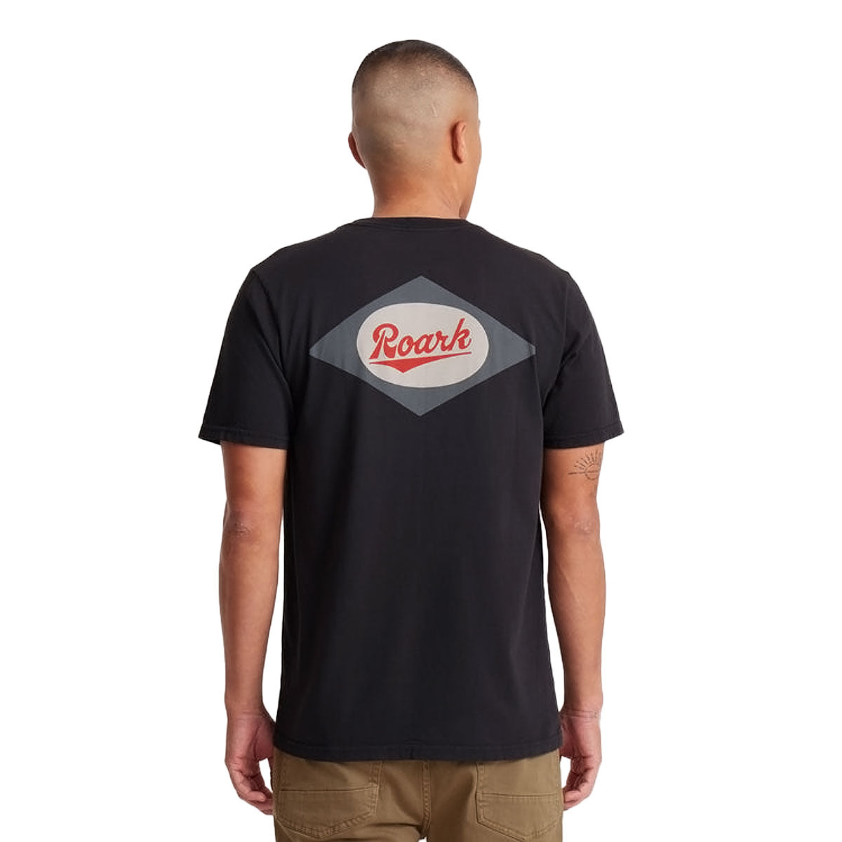 Roark Diamond Script Pocket T-Shirt - Black image 4