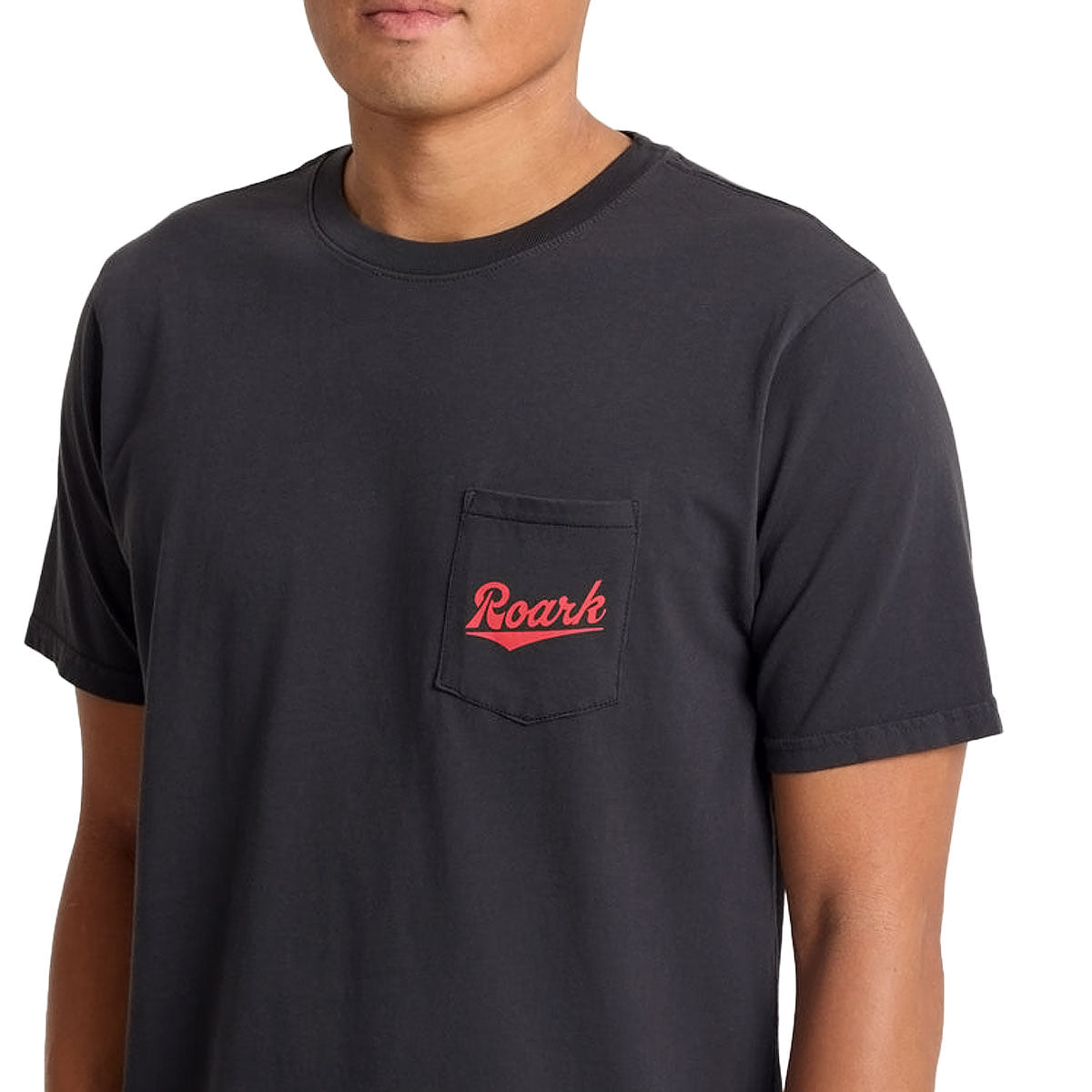 Roark Diamond Script Pocket T-Shirt - Black image 5