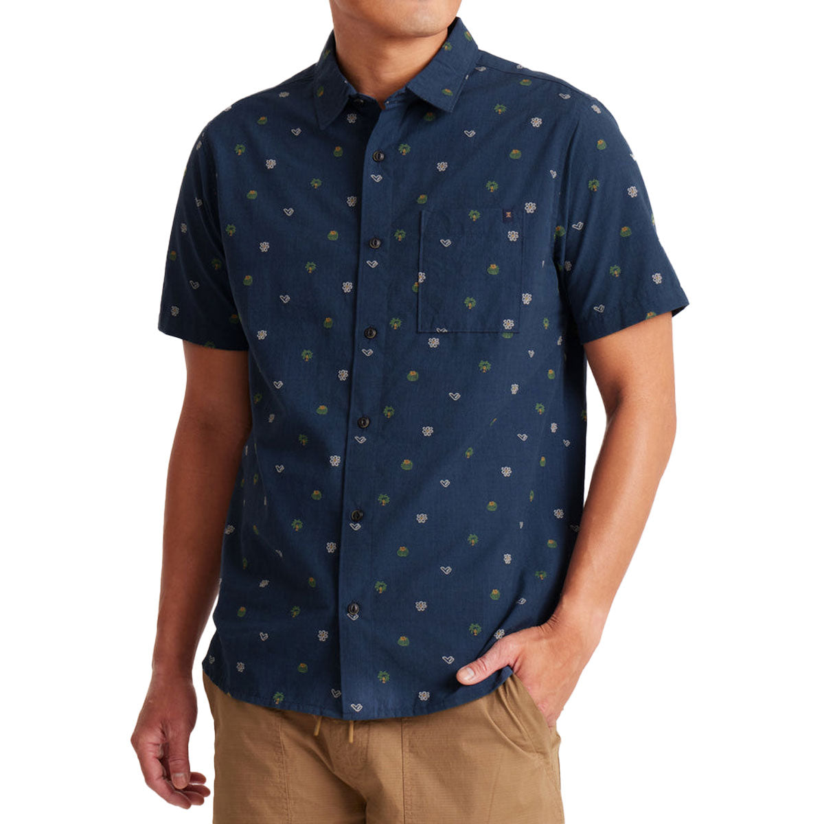 Roark Journey Shirt - Navy Dobby image 1