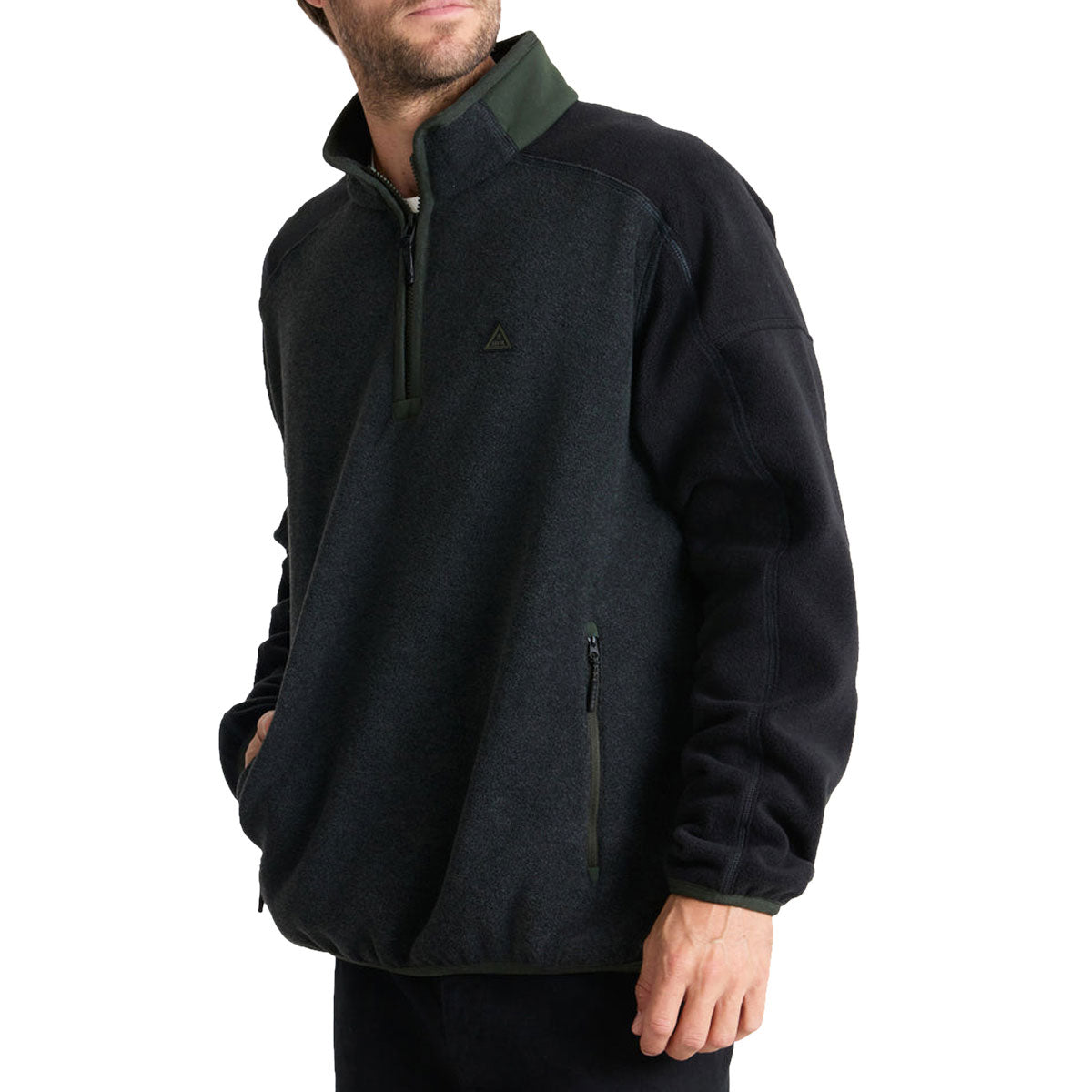 Roark Campover Fleece Mock Sweatshirt - Onyx image 3