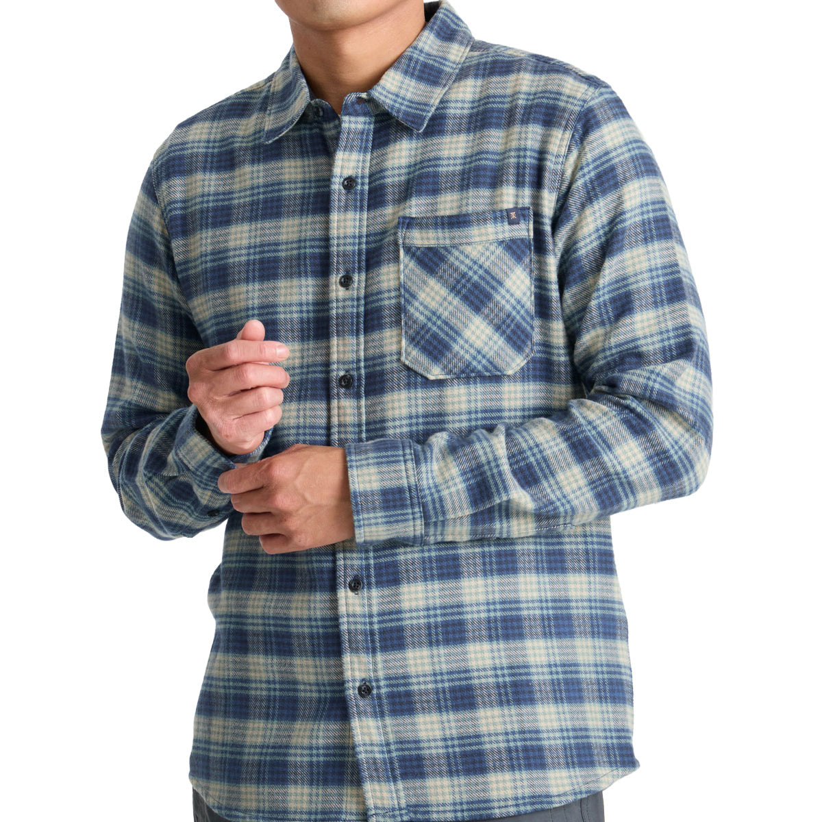 Roark Crossroads Flannel Shirt - Deep Blue image 3