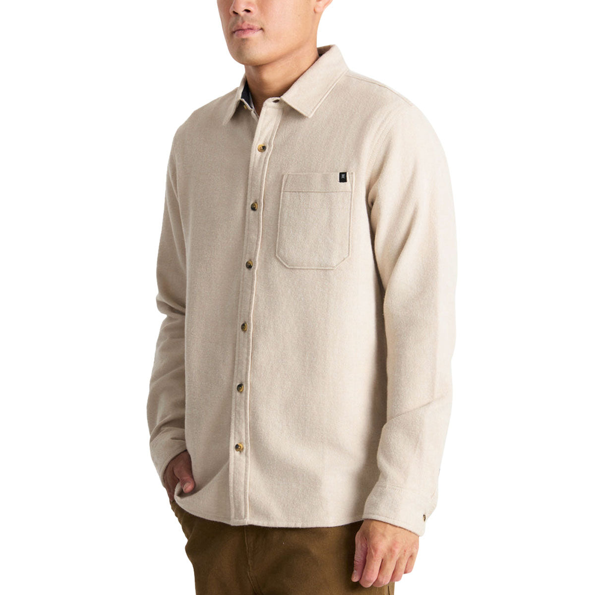 Roark Crossroads Flannel Shirt - Fossil image 4