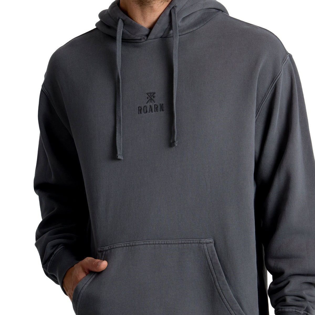 Roark Safe Camp Embroidery Fleece Hoodie - Charcoal image 2