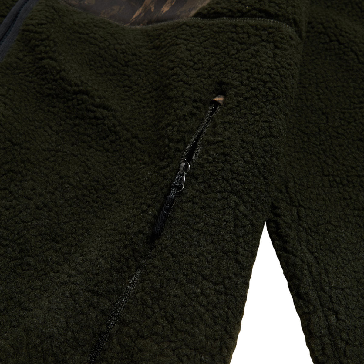 Roark Campover Fleece Zip Sweatshirt - Dark Military image 4