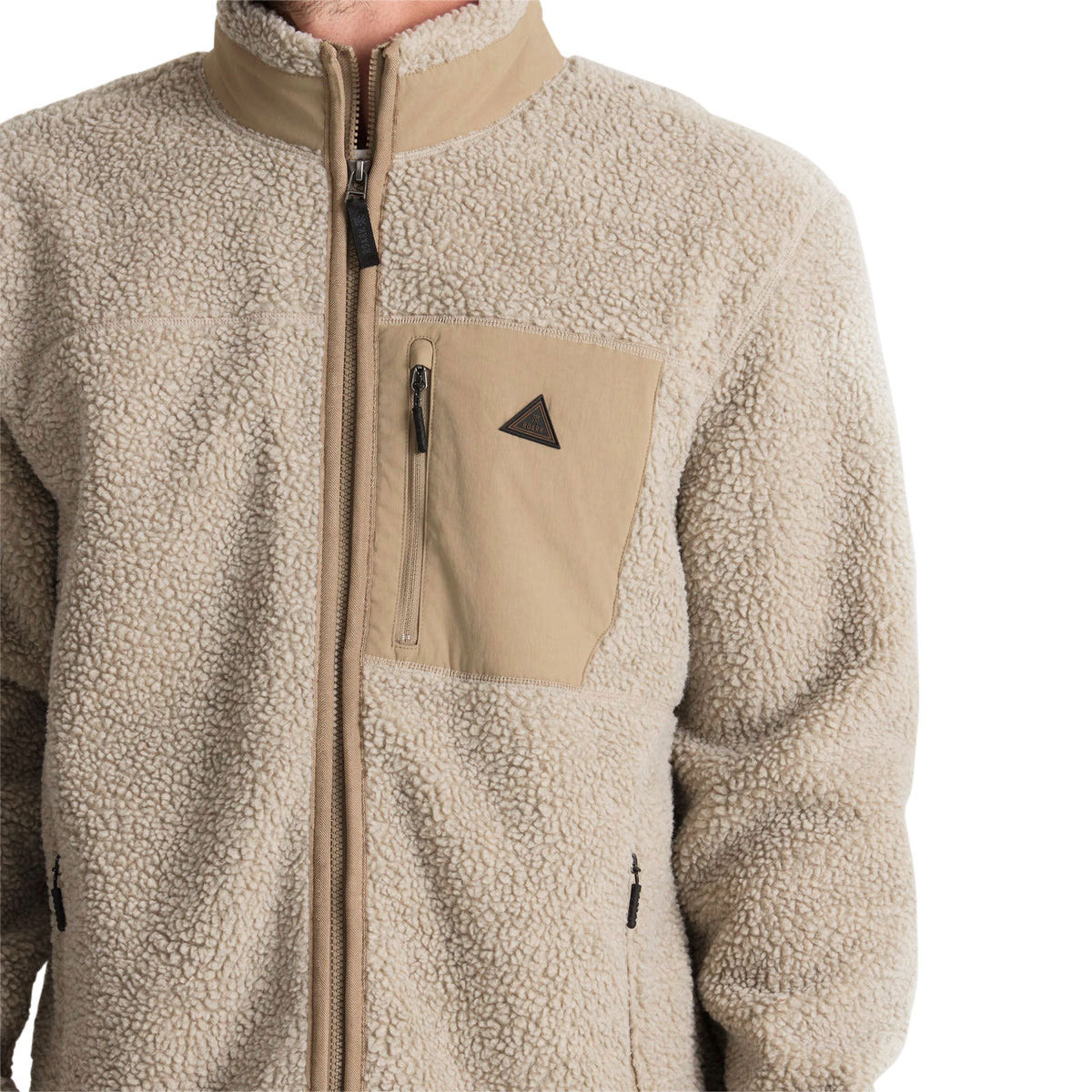 Roark Campover Fleece Zip Sweatshirt - Khaki image 3