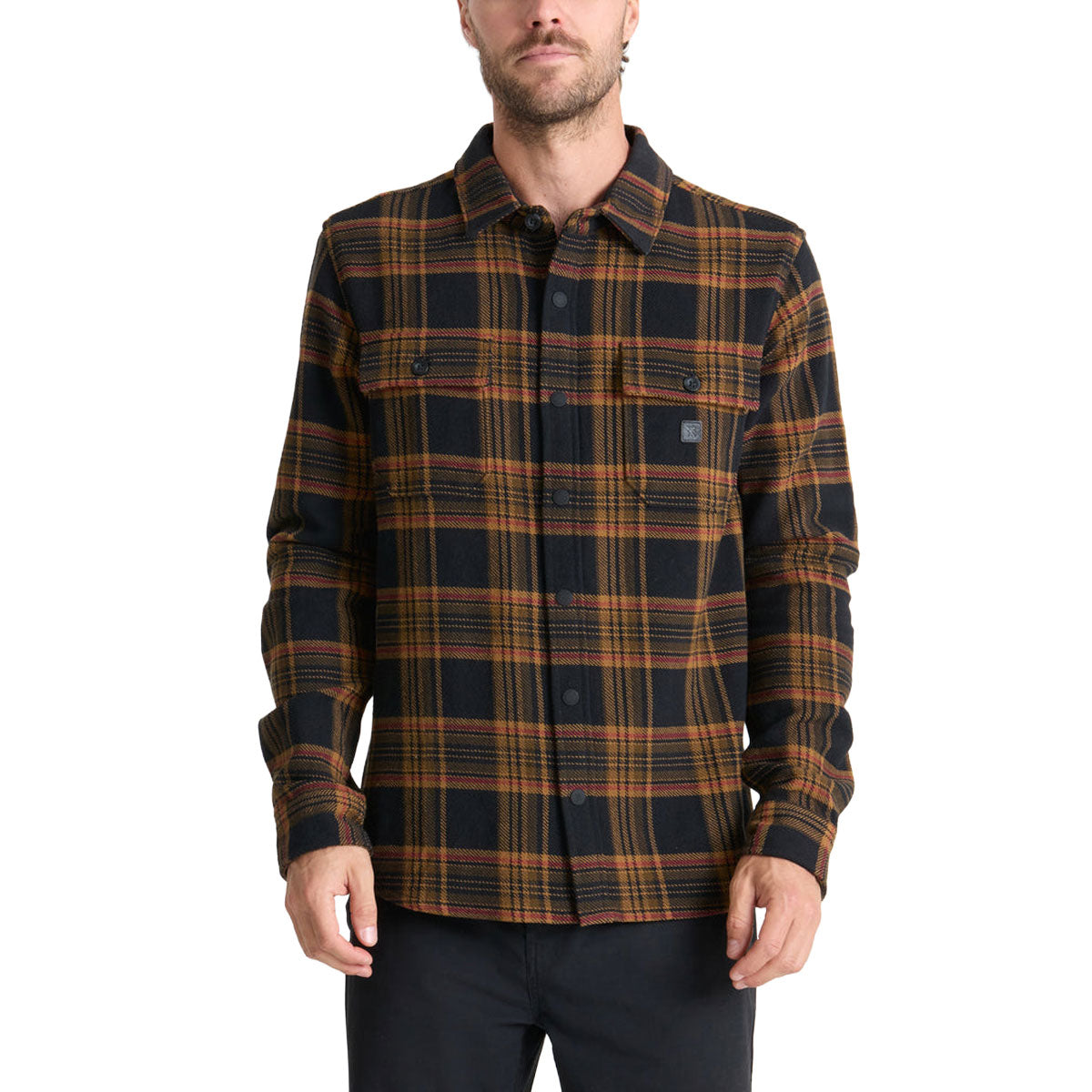 Roark Nordsman Cotton Long Sleeve Shirt - Black image 1