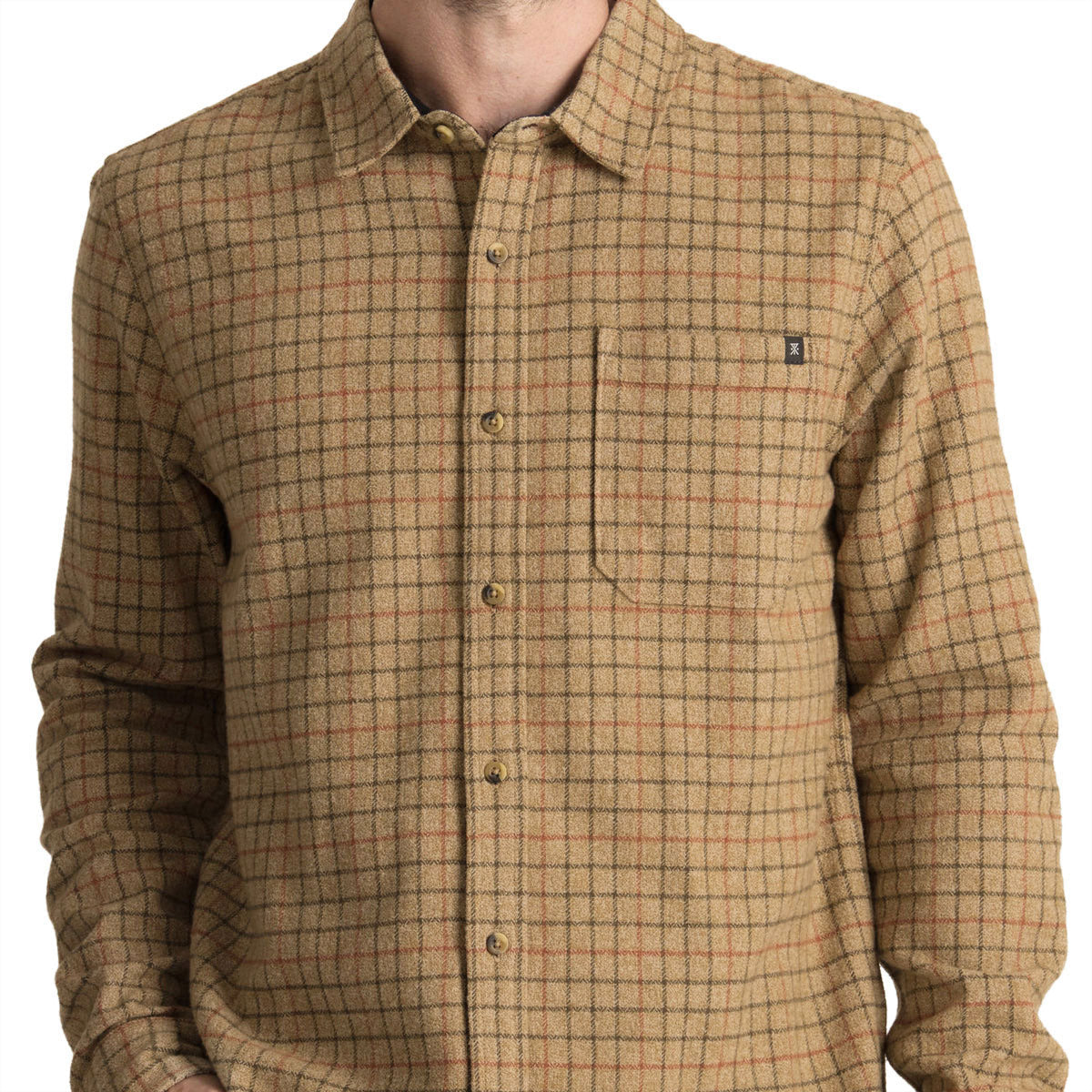 Roark Crossroads Flannel Shirt - Khaki image 3