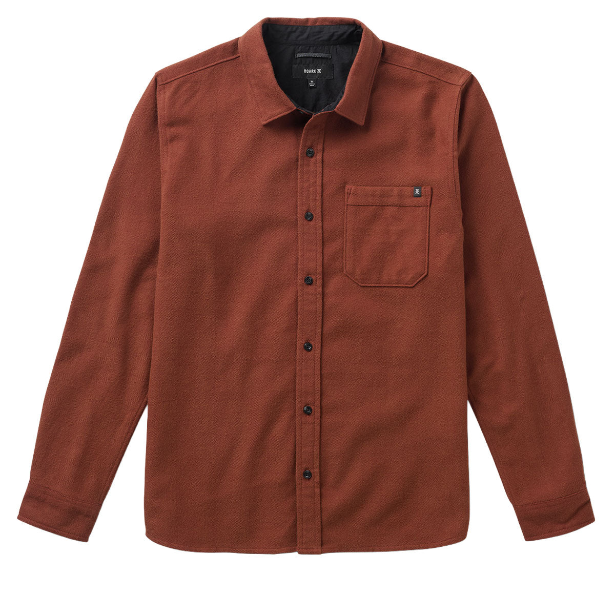 Roark Crossroads Flannel Shirt - Red Clay Herringbone image 1