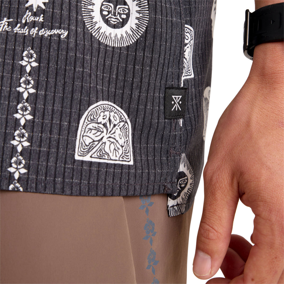 Roark Bless Up Trail Shirt - Black Print image 4