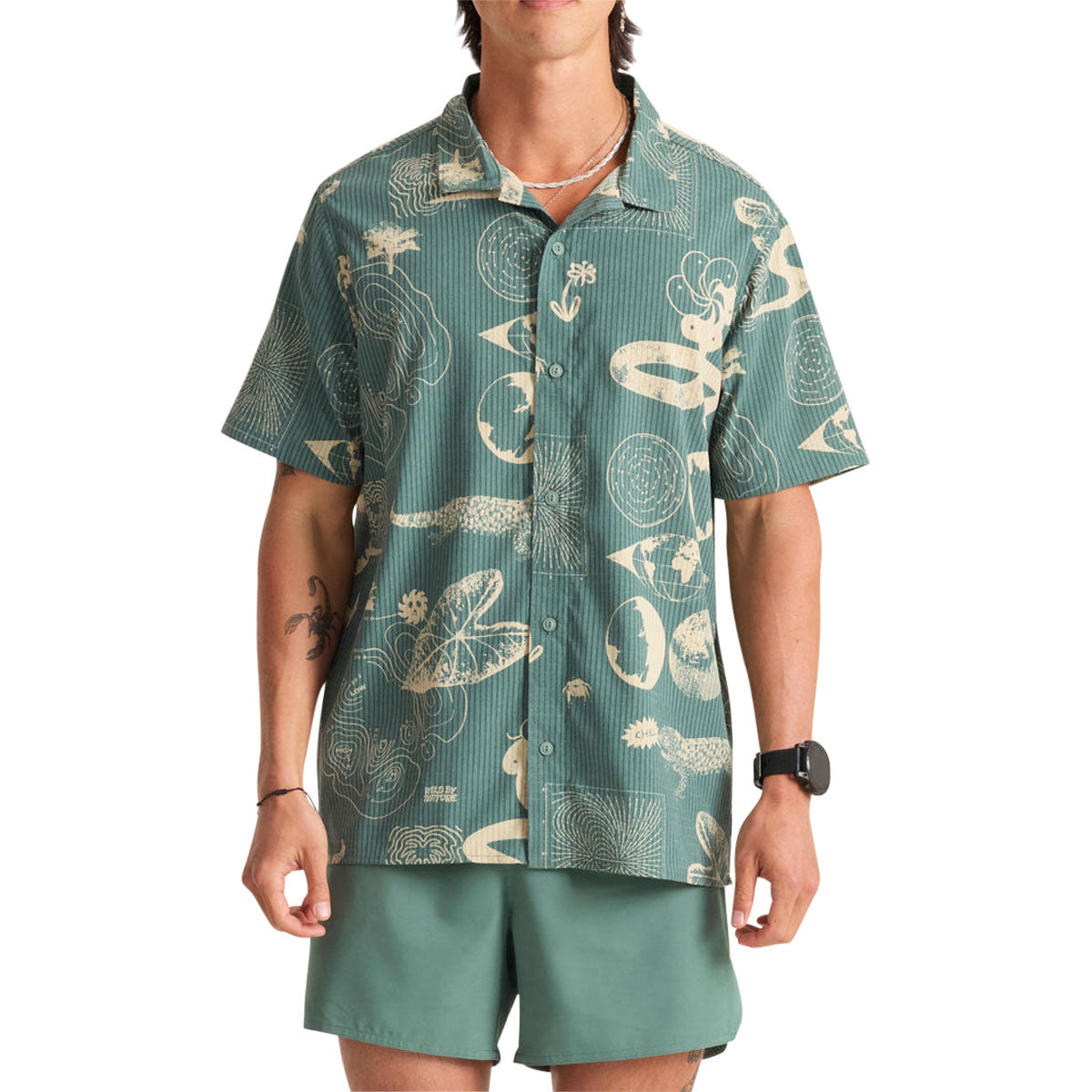 Roark Bless Up Trail Shirt - Slate Green WBN image 1