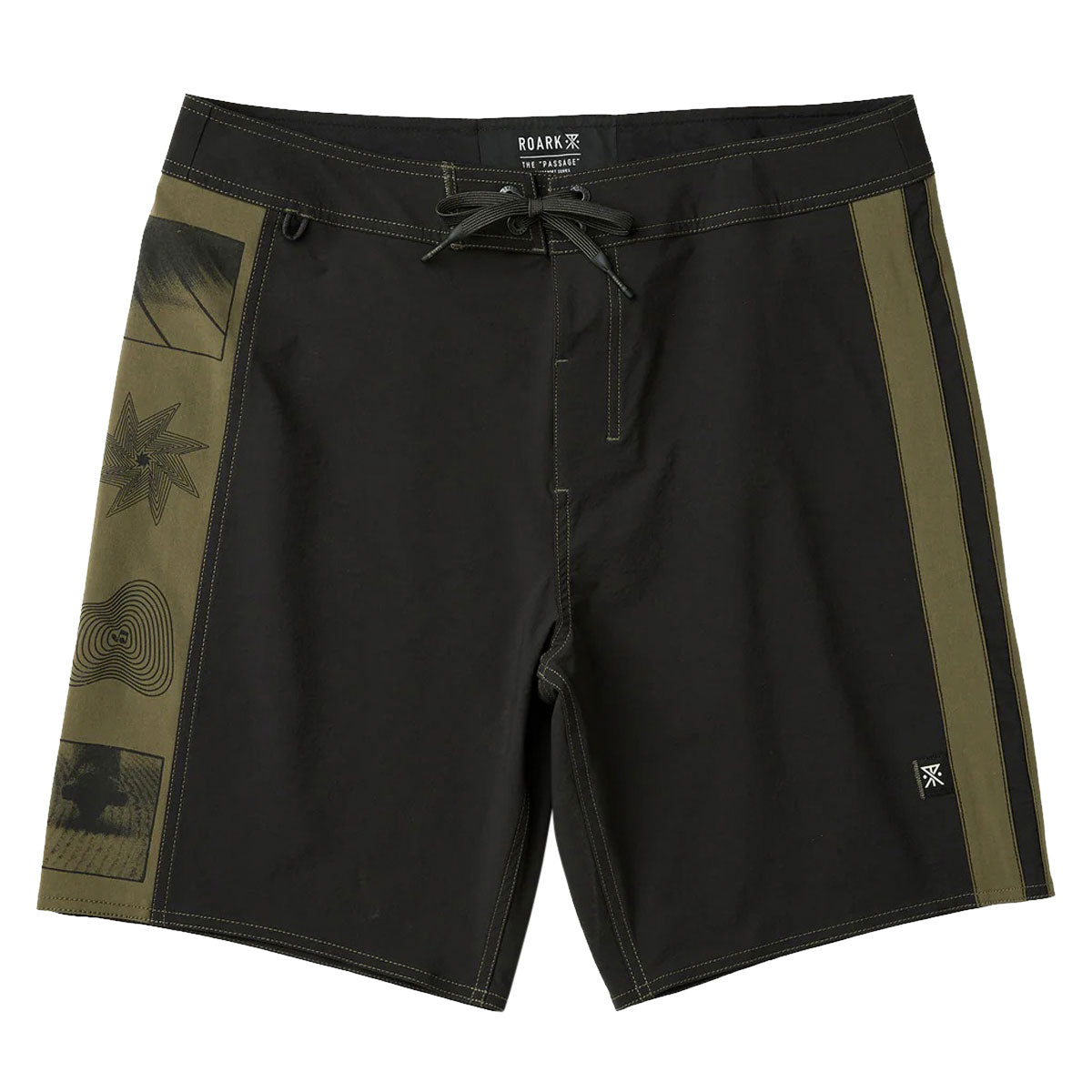 Roark Passage Panel Boardshorts - Black 2 image 1