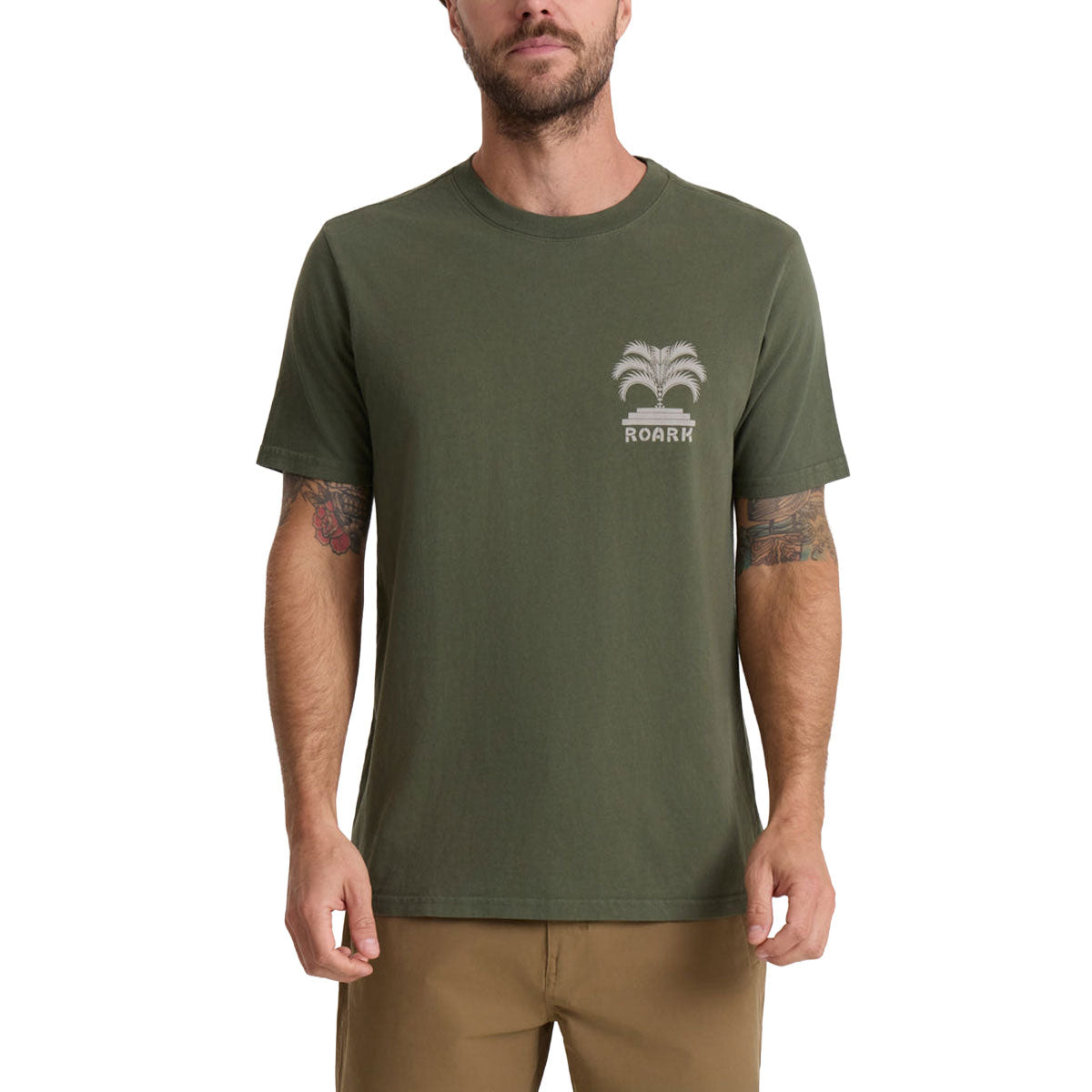 Roark Moto Palm T-Shirt - Military image 3