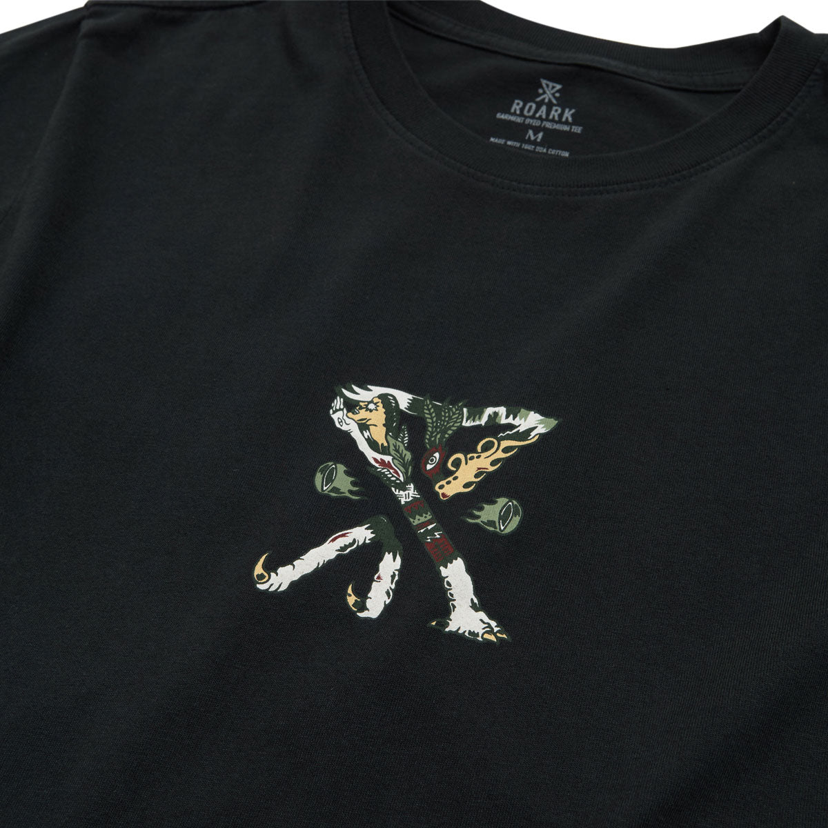 Roark Augs Safe Camp T-Shirt - Washed Black image 2