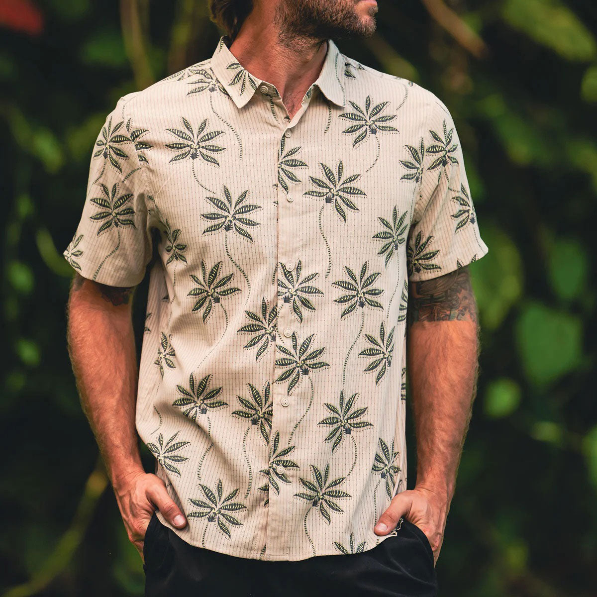 Roark Bless Up Shirt - Fossil Print image 5