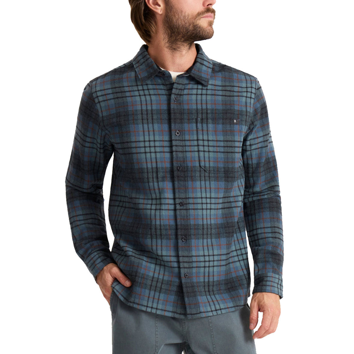 Roark Crossroads Flannel Shirt - Dark Slate image 2