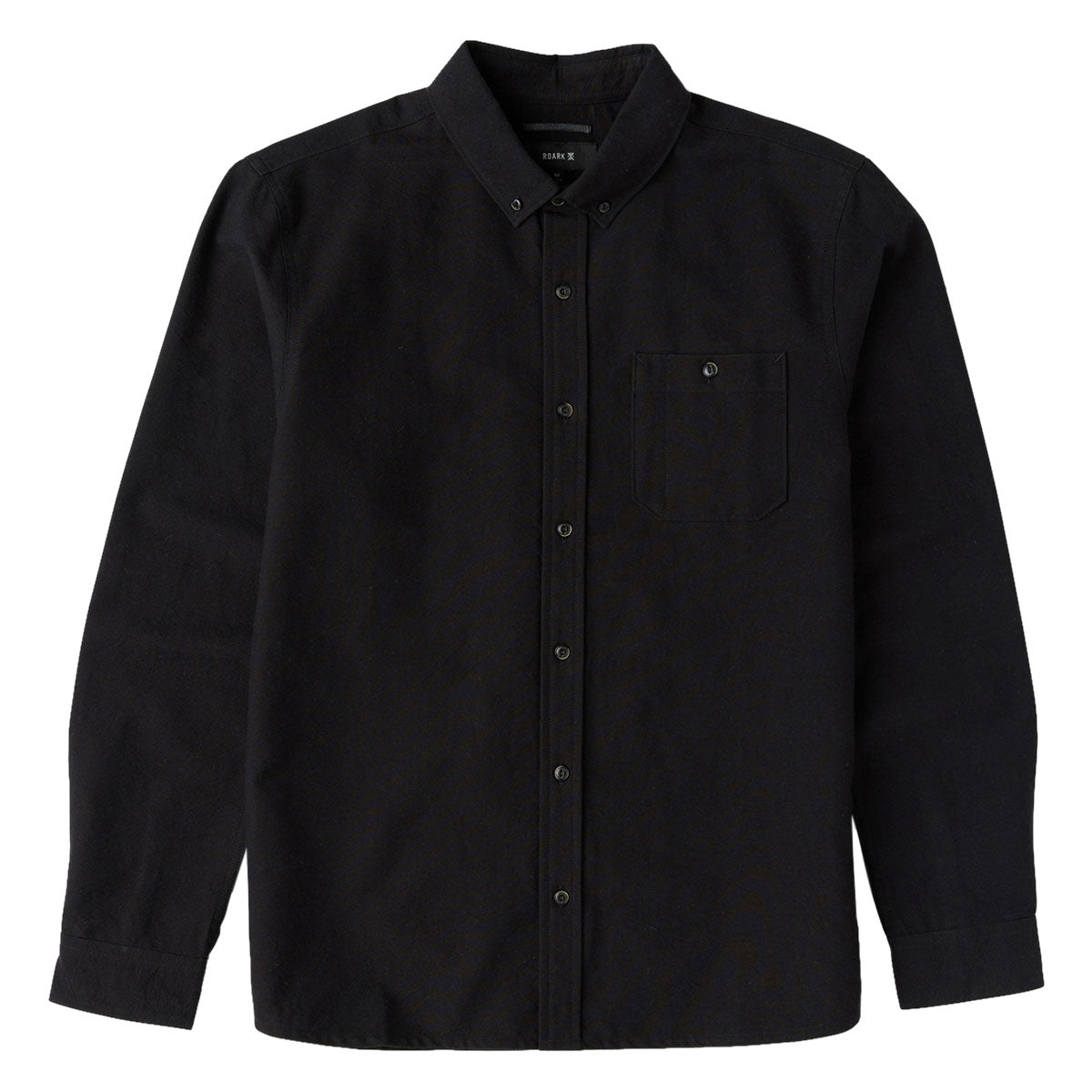 Roark Scholar Long Sleeve Woven Shirt - Solid Black image 3