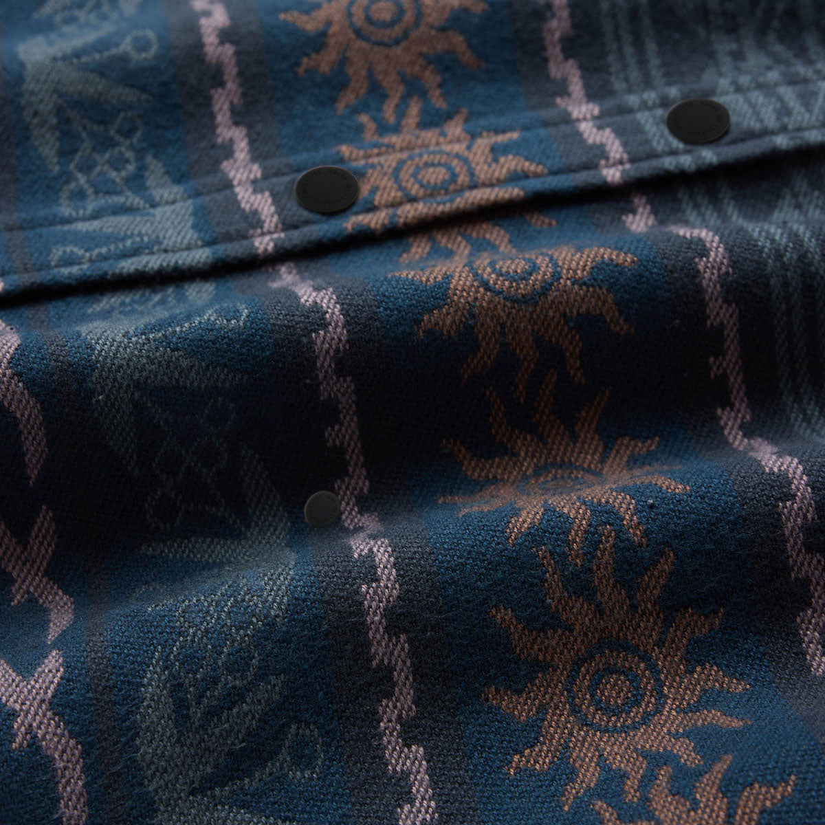 Roark Journey Jacquard Flannel Shirt - Navy image 5